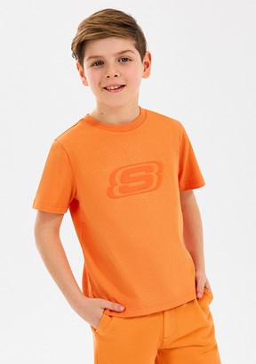 SKECHERS Turuncu Erkek Çocuk Graphic Tee's Baskılı T-Shirt