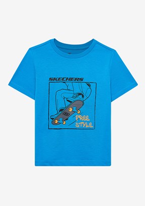 SKECHERS Lacivert Erkek Çocuk Baskılı T-Shirt