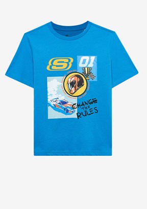 SKECHERS Lacivert Erkek Çocuk Baskılı T-Shirt
