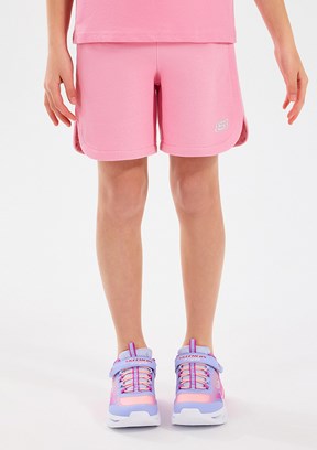 SKECHERS Pembe Kız Çocuk Baskılı Şort