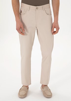 US POLO ASSN Bej Erkek Chino Pantolon