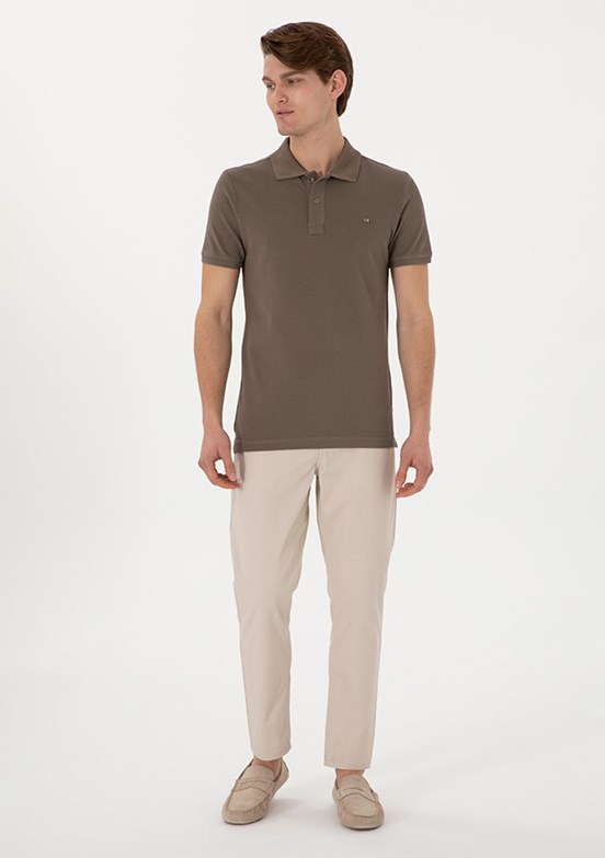 US POLO ASSN Bej Erkek Chino Pantolon