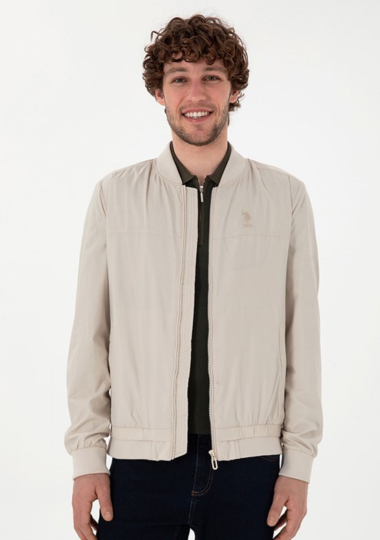 US POLO ASSN Bej Erkek Basic Mont