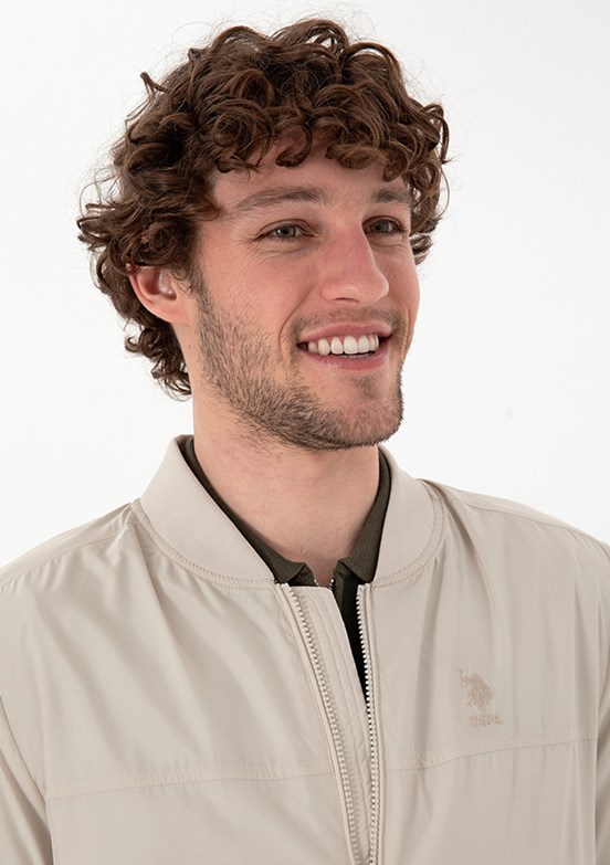 US POLO ASSN Bej Erkek Basic Mont