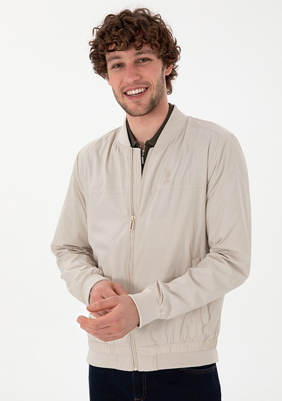 US POLO ASSN Bej Erkek Basic Mont