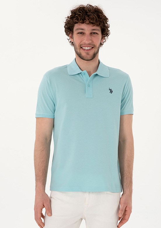 US POLO ASSN Mavi Erkek Basic T-Shirt