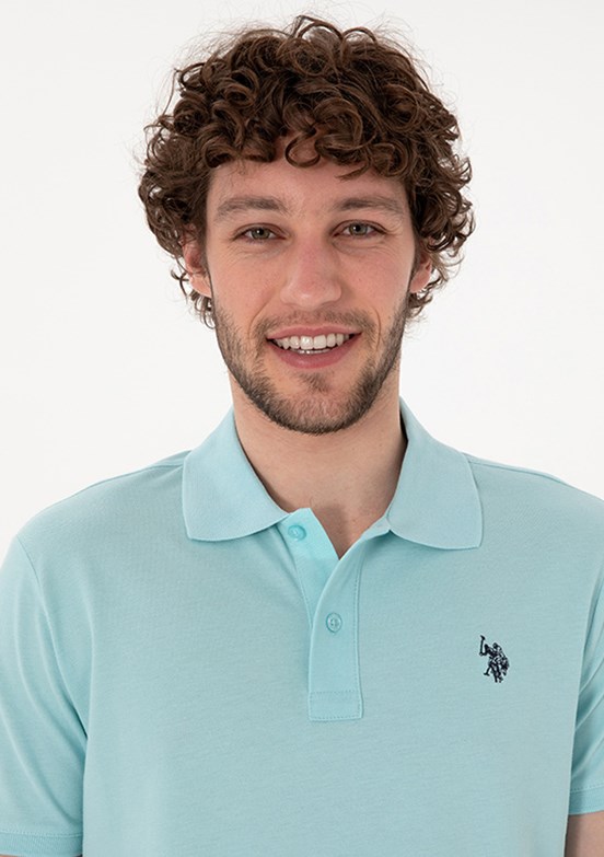 US POLO ASSN Mavi Erkek Basic T-Shirt