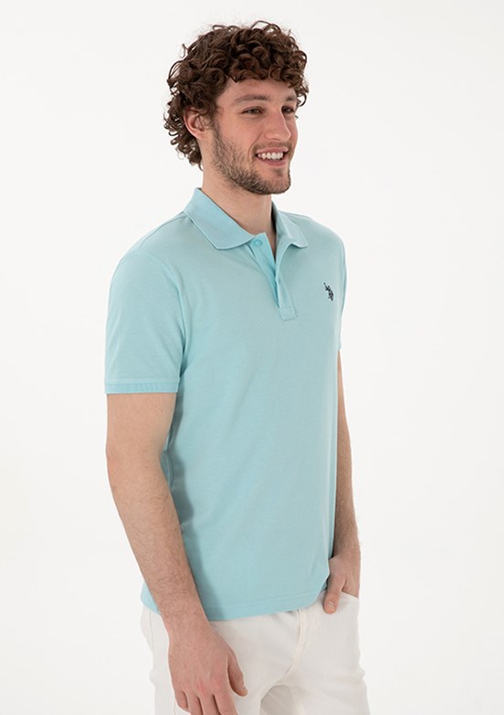 US POLO ASSN Mavi Erkek Basic T-Shirt