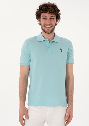US POLO ASSN Mavi Erkek Basic T-Shirt