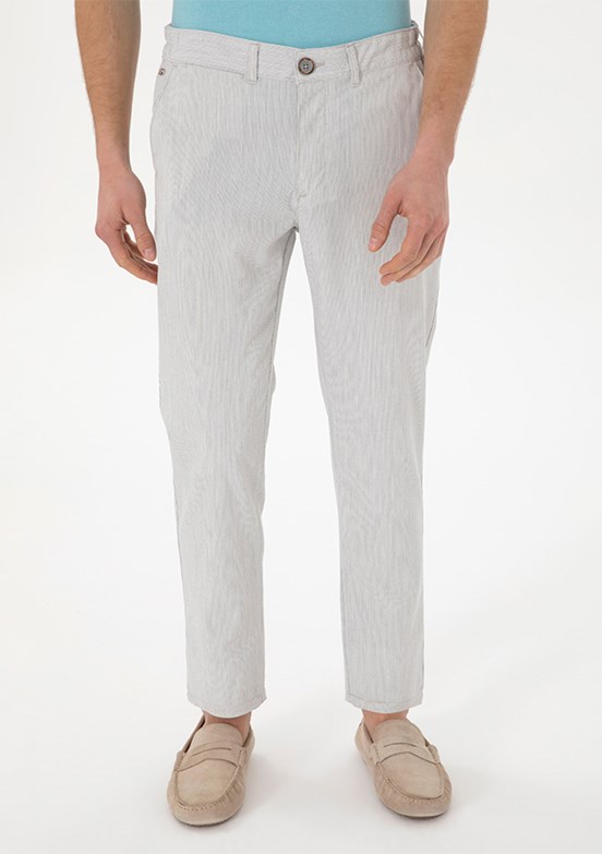US POLO ASSN Gri Erkek Chino Pantolon