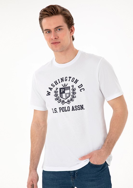 US POLO ASSN Beyaz Erkek Regular T-Shirt