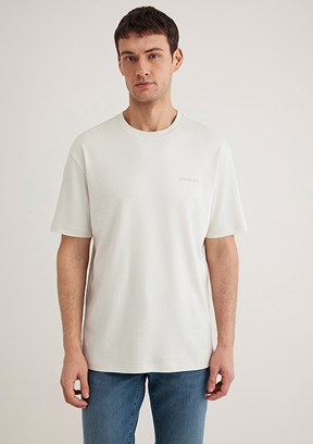 MAVİ Gri Bisiklet Yaka Erkek T-Shirt