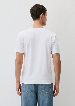 MAVİ Beyaz Erkek Kısa Kol T-Shirt