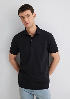 MAVİ Regular Fit Siyah Erkek Polo Yaka T-shirt
