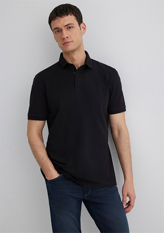 MAVİ Siyah Erkek Polo Yaka T-shirt