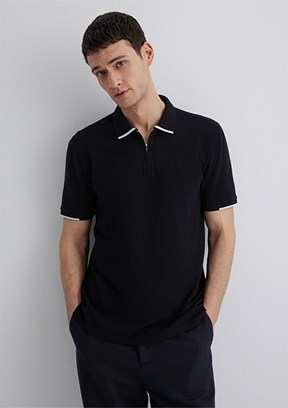 MAVİ Siyah Erkek Polo Yaka T-shirt