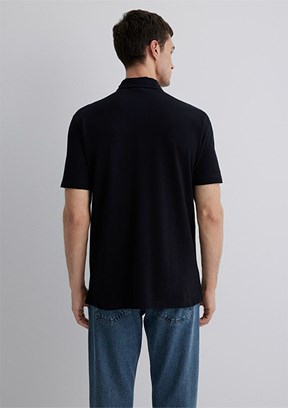 MAVİ Siyah Erkek Polo Yaka T-shirt