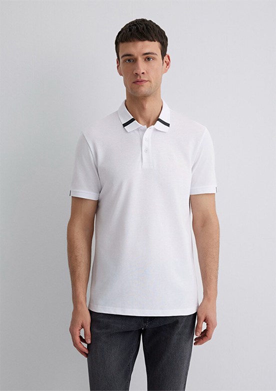 MAVİ Beyaz Erkek Polo Yaka T-Shirt