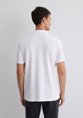 MAVİ Beyaz Erkek Polo Yaka T-Shirt