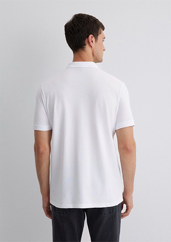 MAVİ Beyaz Erkek Polo Yaka T-Shirt