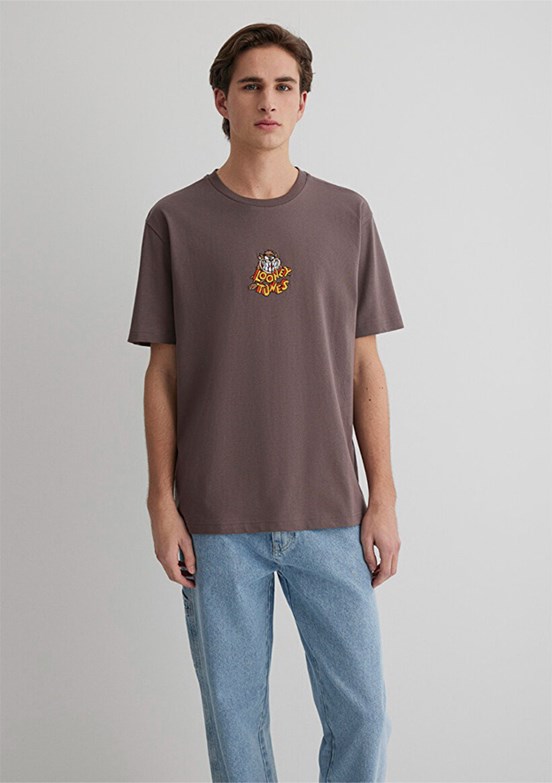 MAVİ  Erkek Baskılı T-Shirt
