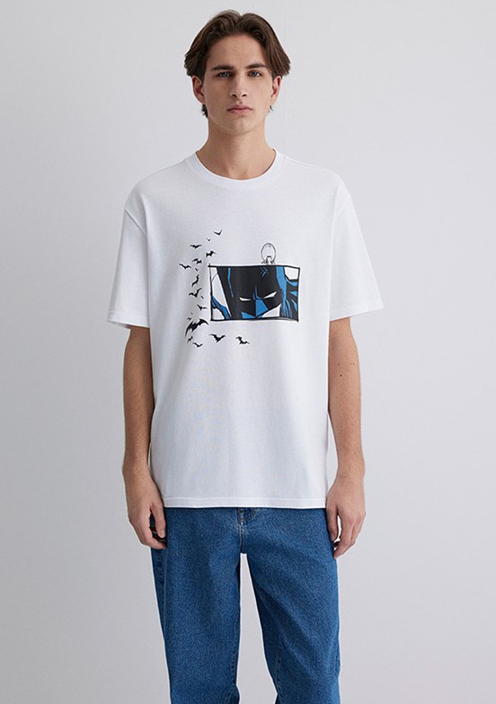 MAVİ Beyaz Erkek Baskılı T-Shirt