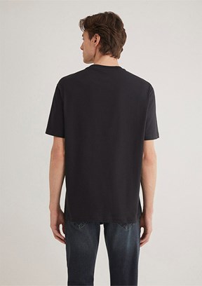 MAVİ Pro Baskılı Siyah Kadın T-shirt