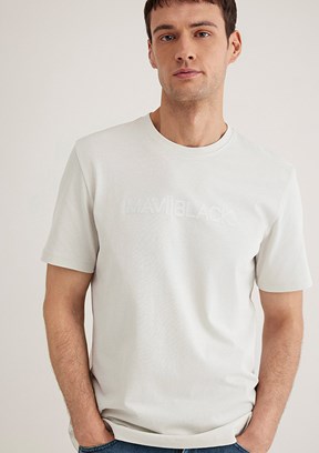 MAVİ Baskılı Gri Erkek T-shirt