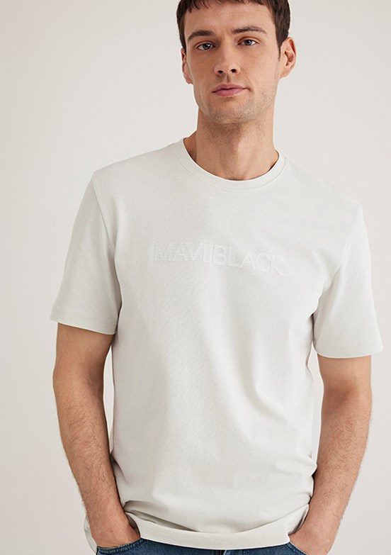 MAVİ Baskılı Gri Erkek T-shirt