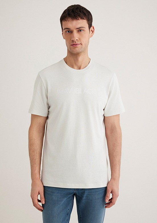 MAVİ Baskılı Gri Erkek T-shirt