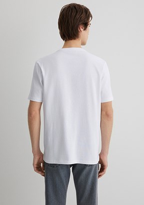 MAVİ Baskılı Beyaz Erkek T-shirt