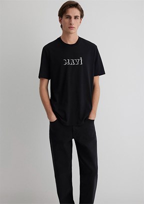 MAVİ Siyah Erkek Baskılı T-Shirt