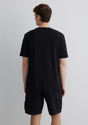 MAVİ Jean Siyah Erkek Baskılı T-shirt