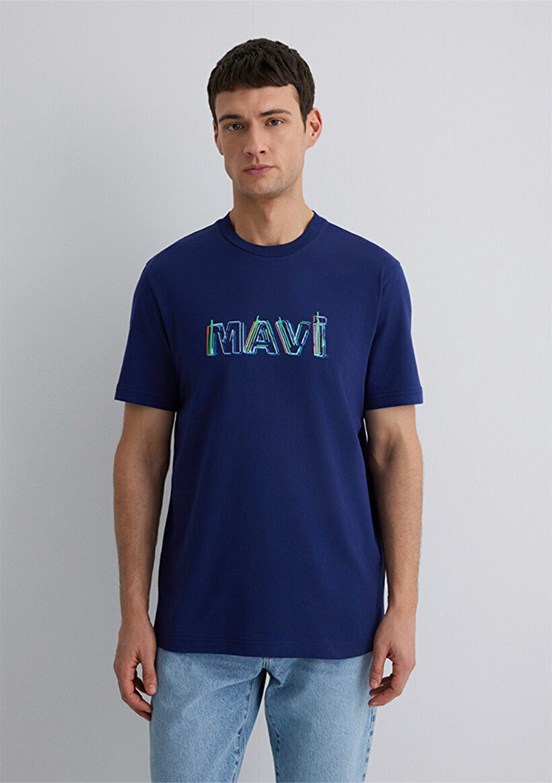 MAVİ Lacivert Erkek Baskılı T-Shirt