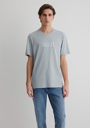 MAVİ Gri Erkek Baskılı T-Shirt