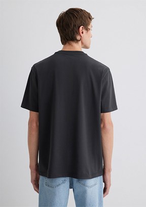 MAVİ Jeans Nakışlı Gri Erkek Baskılı T-shirt