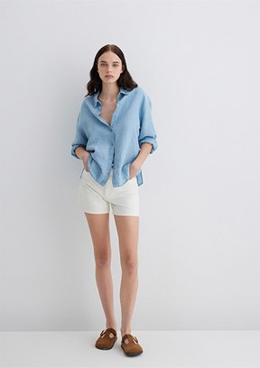 MAVİ Verna Off White 90's Jean Şort