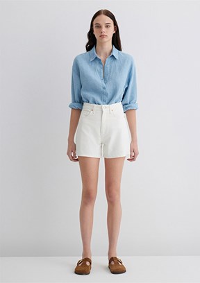 MAVİ Verna Off White 90's Jean Şort