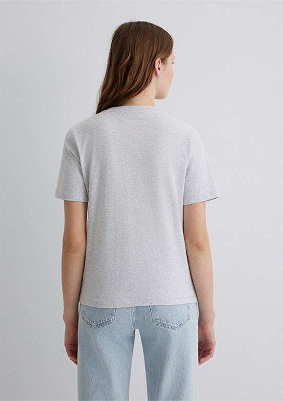 MAVİ Gri Kadın Baskılı T-Shirt