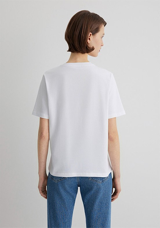 MAVİ Beyaz Kadın Baskılı T-Shirt