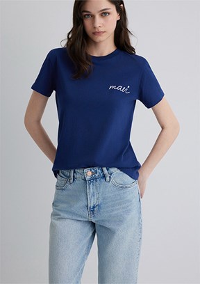 MAVİ Çok Renkli Kadın Baskılı T-Shirt