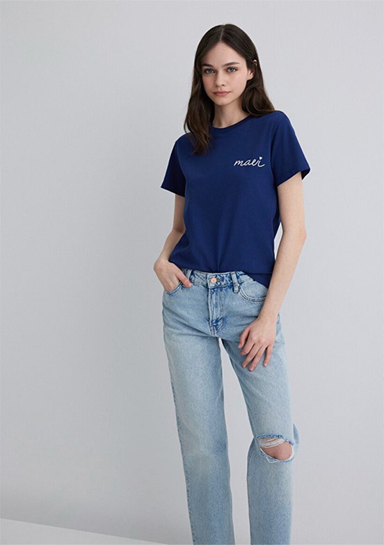 MAVİ Çok Renkli Kadın Baskılı T-Shirt
