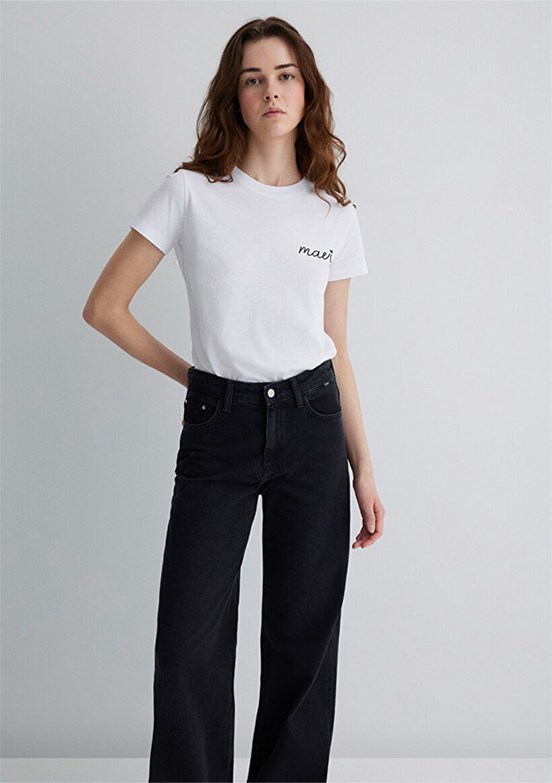 MAVİ Beyaz Kadın Baskılı T-Shirt