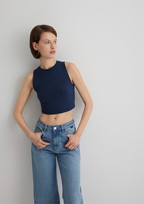 MAVİ Çok Renkli Kadın Cropped T-Shirt