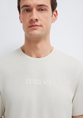 MAVİ Gri Erkek Baskılı T-Shirt
