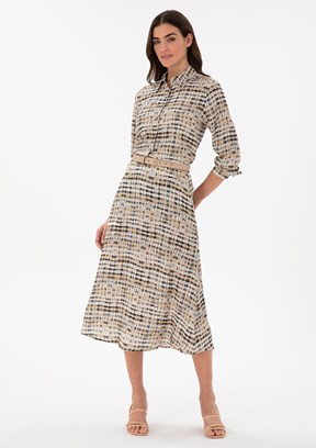 PİERRE CARDİN Bej Kadın Oversize Etek