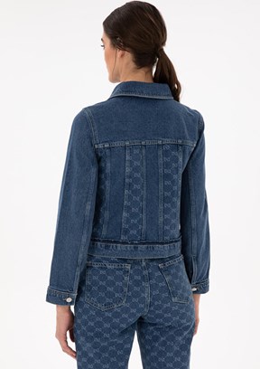PİERRE CARDİN Kadın Mavi Denim Gömlek