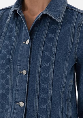 PİERRE CARDİN Kadın Mavi Denim Gömlek