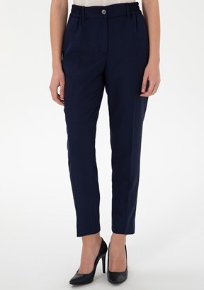 PİERRE CARDİN Kadın Lacivert Cropped Pantolon