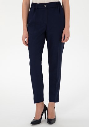 PIERRE CARDIN Lacivert Kadın Cropped Pantolon